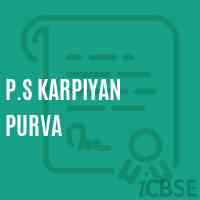 P.S Karpiyan Purva Primary School Logo