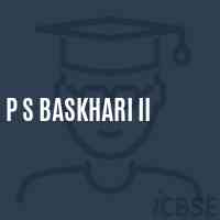 P S Baskhari Ii Primary School Logo