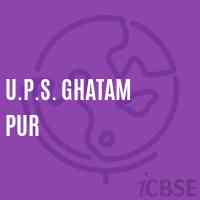 U.P.S. Ghatam Pur Middle School Logo