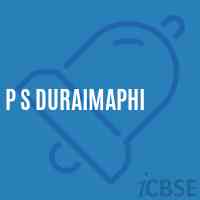 P S Duraimaphi Primary School Logo