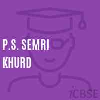 P.S. Semri Khurd Primary School Logo