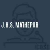 J.H.S. Mathepur Middle School Logo