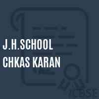 J.H.School Chkas Karan Logo