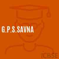 G.P.S.Savna Primary School Logo