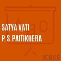Satya Vati P.S.Paitikhera Primary School Logo
