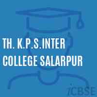 Th. K.P.S.Inter College Salarpur High School Logo