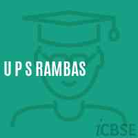U P S Rambas Middle School Logo
