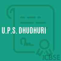 U.P.S. Dhudhuri Middle School Logo