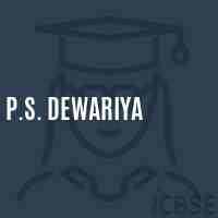 P.S. Dewariya Primary School Logo