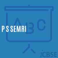 P S Semri Primary School Logo