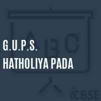 G.U.P.S. Hatholiya Pada Middle School Logo