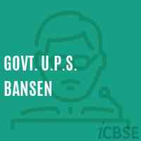 Govt. U.P.S. Bansen Middle School Logo