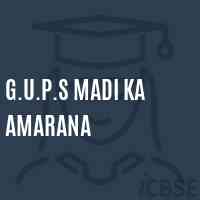 G.U.P.S Madi Ka Amarana Middle School Logo