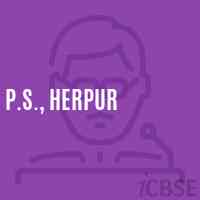 P.S., Herpur Primary School Logo