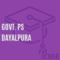 Govt. Ps Dayalpura Primary School Logo