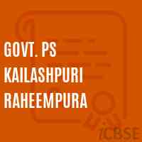 Govt. Ps Kailashpuri Raheempura Primary School Logo
