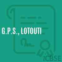 G.P.S., Lotouti Primary School Logo