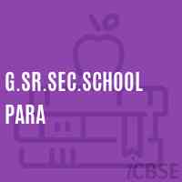 G.Sr.Sec.School Para Logo
