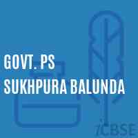 Govt. Ps Sukhpura Balunda Primary School Logo