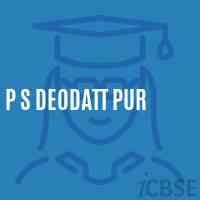 P S Deodatt Pur Primary School Logo