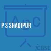 P S Shadipur Primary School Logo