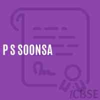 P S Soonsa Primary School Logo