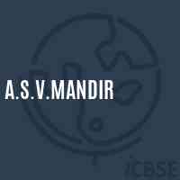A.S.V.Mandir Primary School Logo