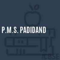 P.M.S. Padidand Middle School Logo
