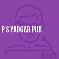 P S Yadgar Pur Primary School Logo