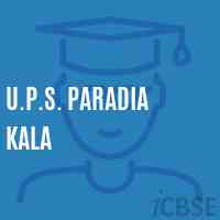 U.P.S. Paradia Kala Middle School Logo
