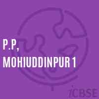 P.P, Mohiuddinpur 1 Primary School Logo