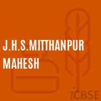J.H.S.Mitthanpur Mahesh Middle School Logo