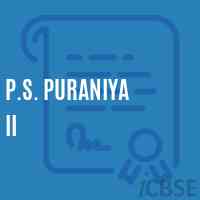 P.S. Puraniya Ii Primary School Logo