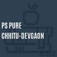 Ps Pure Chhitu-Devgaon Primary School Logo