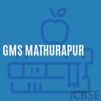 Gms Mathurapur Middle School Logo