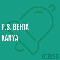 P.S. Behta Kanya Primary School Logo