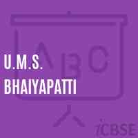 U.M.S. Bhaiyapatti Middle School Logo