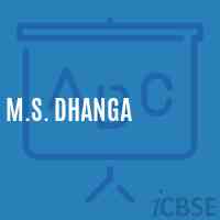 M.S. Dhanga Middle School Logo