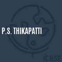 P.S. Thikapatti Primary School Logo