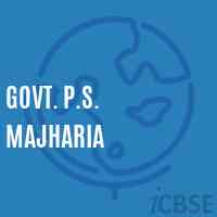 Govt. P.S. Majharia Primary School Logo