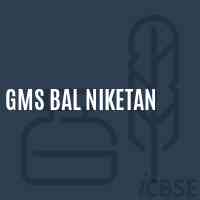 Gms Bal Niketan Middle School Logo