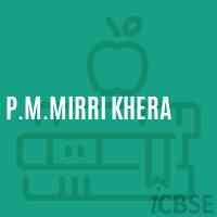 P.M.Mirri Khera Middle School Logo