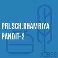 Pri.Sch.Khamriya Pandit-2 Primary School Logo