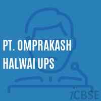Pt. Omprakash Halwai Ups Middle School Logo