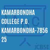 Kamarbondha College P.O. Kamarbondha-785625 Logo
