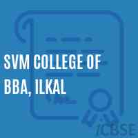 Svm College of Bba, Ilkal Logo