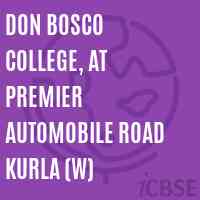 Don Bosco College, At Premier Automobile Road Kurla (W) Logo