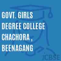 Govt. Girls Degree College Chachora , Beenagang Logo