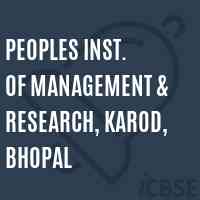 Peoples Inst. of Management & research, Karod, Bhopal College Logo