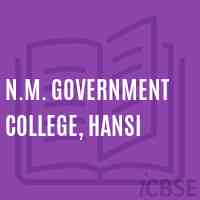 N.M. Government College, Hansi Logo